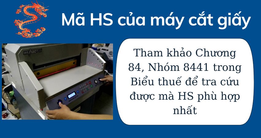 mã HS của máy cắt giấy