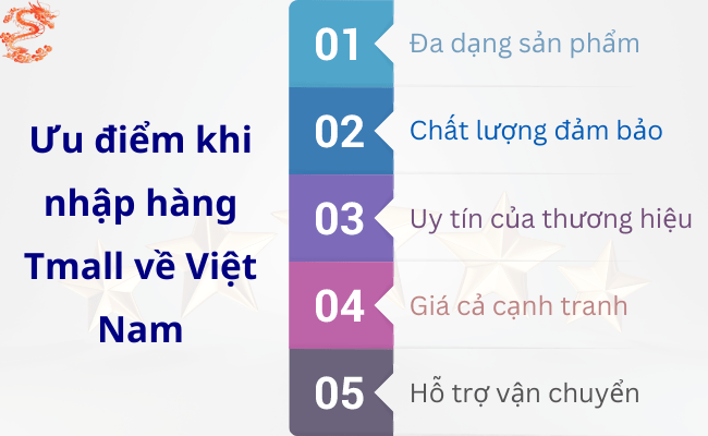 Ưu điểm khi nhập hàng Tmall về Việt Nam