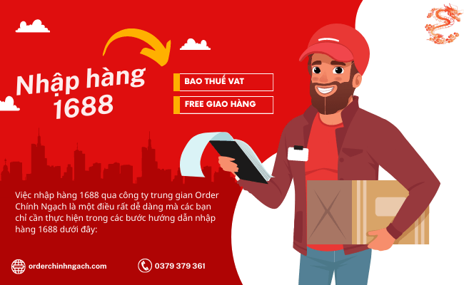 Nhập hàng 1688 của Order Chính Ngạch